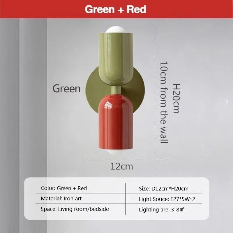 Nordic LED Wall Lamp Modern Macaron Decorative Sconces For Bedroom Bedside Study Living Rooms TV Backdrop E27 Lighting Fixtures