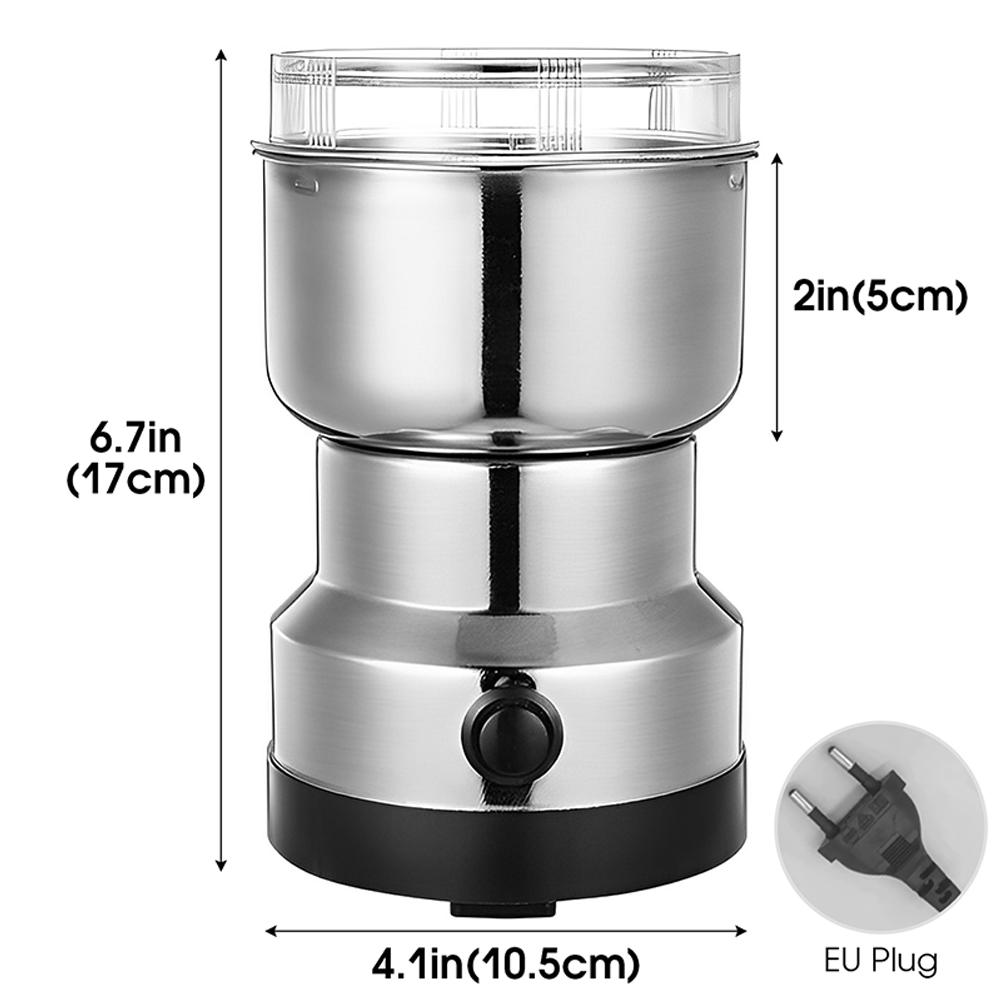

Багатоцільовий електричний інструмент для помелу кавових зерен Фрезерна машина з нержавіючої сталі для насіння Спеції Трави Горіхи Кавомолка