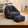 Single Bean Bag Sofa Living Room Sofas Frameless Lazy Sofa Chair with Filler Relax Soft Comfort Sofas Bedroom Relaxing Furniture