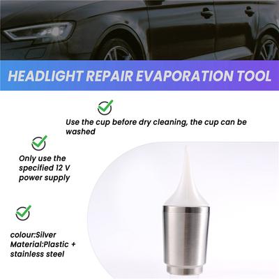 New Refurbished Headlights Atomizing Cup + Lid Sealing Washer Car Headlights Refurbished Headlight Repair Tool Car Headlight Len