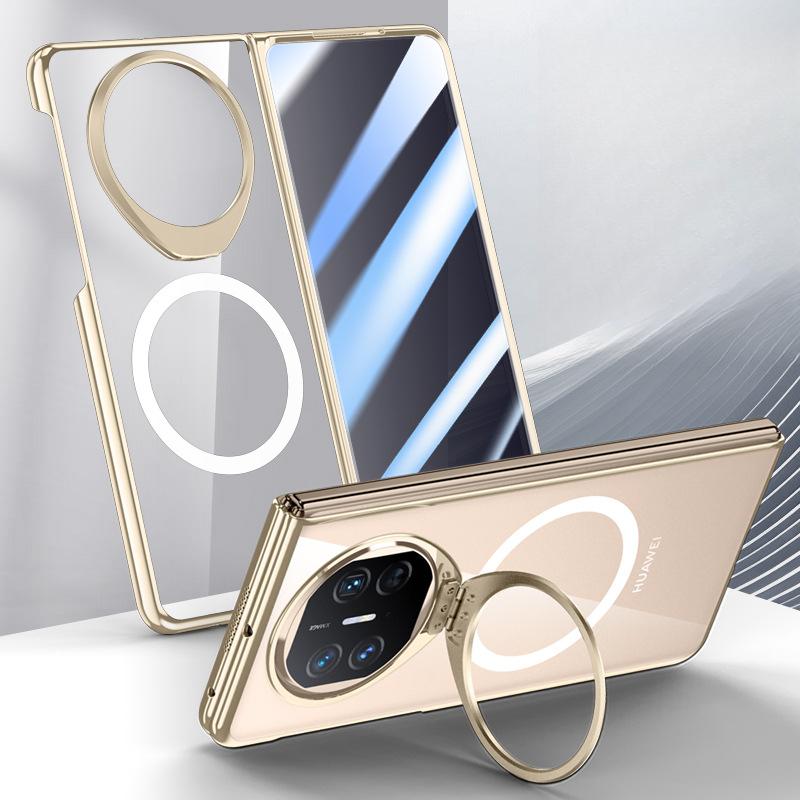 Integrated Shell Film Anti-sight Plating Suitable for Huawei MateX5 Mobile Phone Case Transparent X3 All-inclusive Stand Magnetic Sleeve