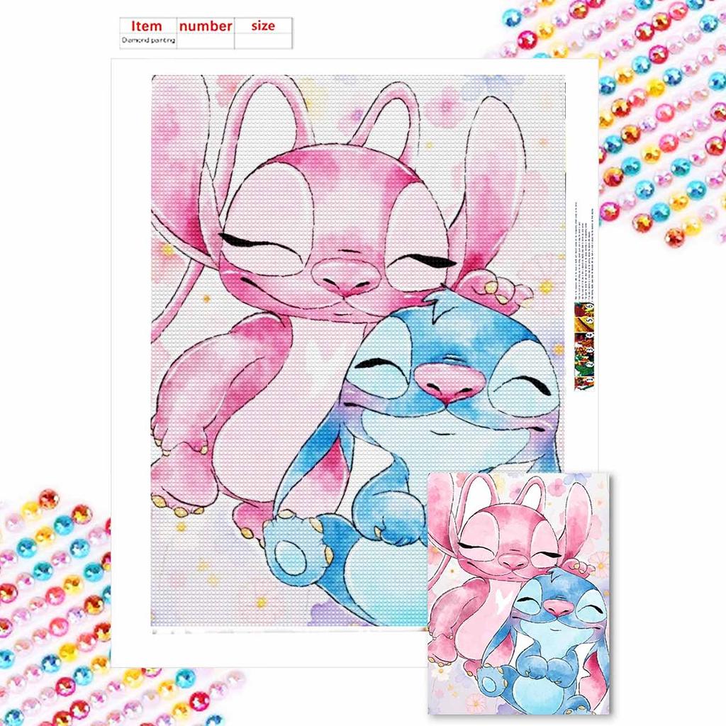 DIY Diamond Painting Lovely Stitch Cross Stitch Kit Mosaic Art Diamond Painting Full Circle Diamond Home Decoration