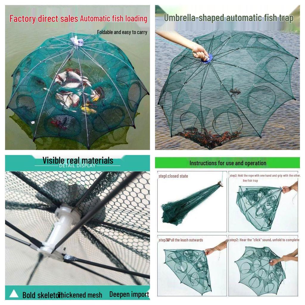 Automatic Folding Umbrella Shrimp and Fish Cage Net