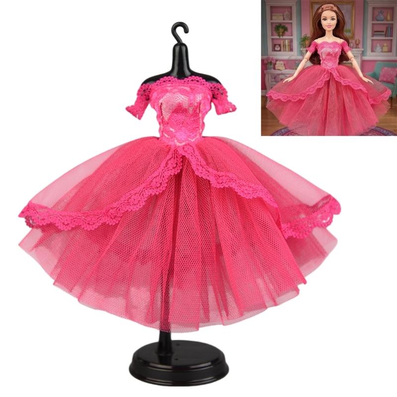 Elegant 1/6 Doll Dress Formal Ball Gown Outfit Soft Fabric For Ball Jointed Doll Fashion Dolls Dressingup Clothes