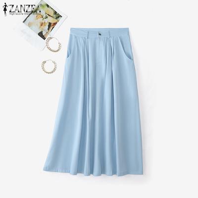 Γυναικείες casual μονόχρωμες χαλαρές μίντι φούστες