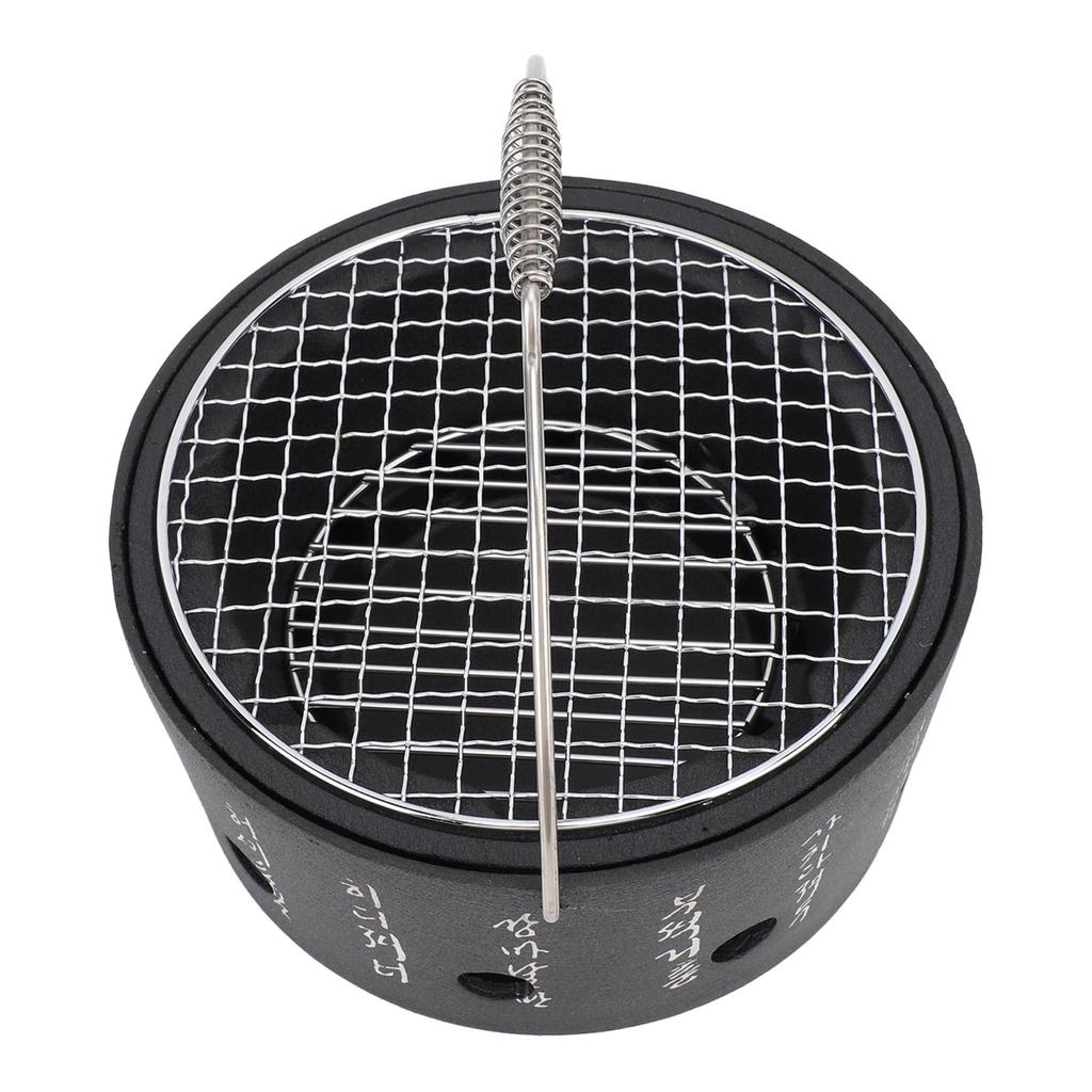 BBQ Stove Aluminum Stainless Steel Multifunctional with Portable Handle Food Charcoal Stove for Tea