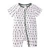 Kids Tales Lion Romper: Newborn Short Sleeve Double Zipper Jumpsuit