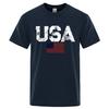 Vintage Usa Flag Street Print Male T Shirts Hip Hop Street Tshirt Summer Casual Cotton Tops Large Size Breathable Tee Clothes