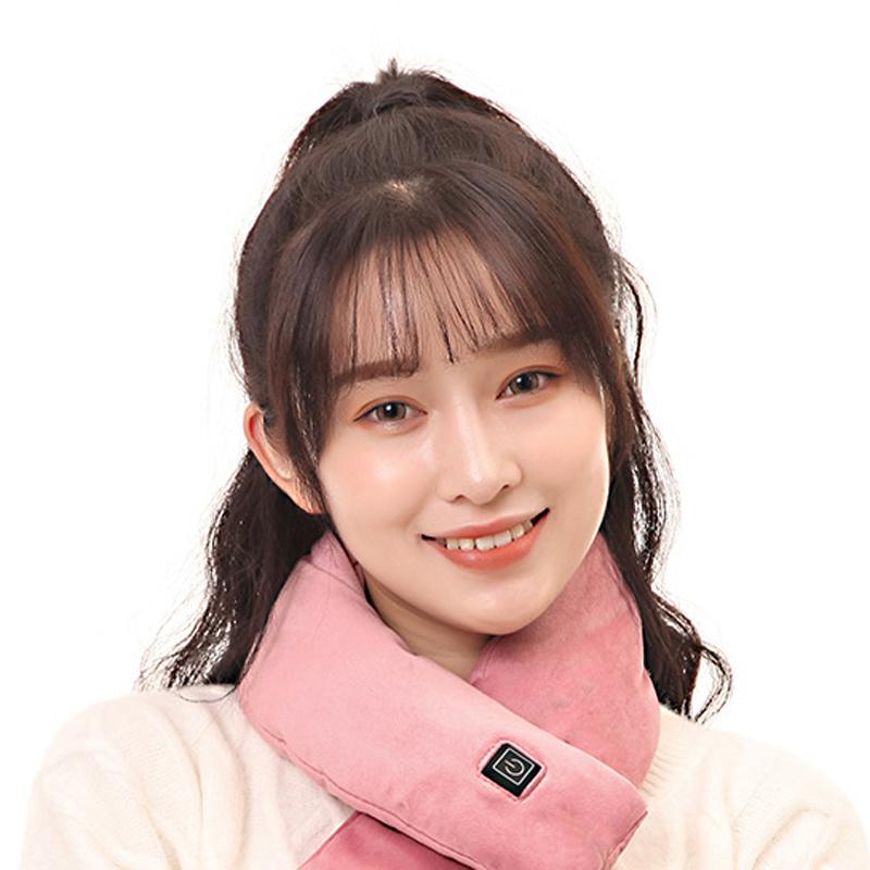 Men Women Electric Shawl Super Warmer Winter Soft Heated Scarf Neck with USB