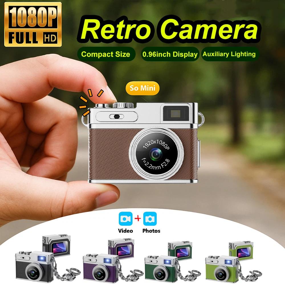 Magecam Retro digitální fotoaparát 1080P Videorekordér LED přisvětlení 0,96palcový IPS displej Přenosný Mini digitální fotoaparát