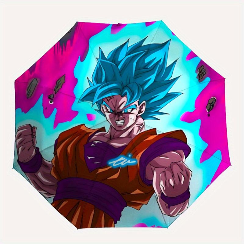 

1pc Goku Automatic Umbrella | Portable Foldable 8-Rib Manual Open, Casual Accessory, Durable Canopy yy250825023