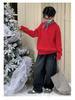 Boys' Non-Pilling Warm Knit Sweater, Korean Style, Long-Sleeved, Autumn/Winter 2025