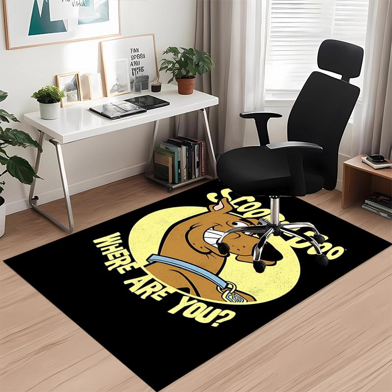 Scooby-Doo Printed Carpetrugfor Office Chair Living Room Bedroom Kitchen Room Decor Gifts