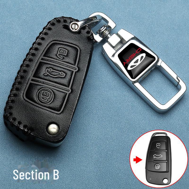 Chery Tiggo & Arrizo Leather Key Cover for 5x, 3, 9, 8 Plus/Pro, 7 Plus & Fengyun 2 Models