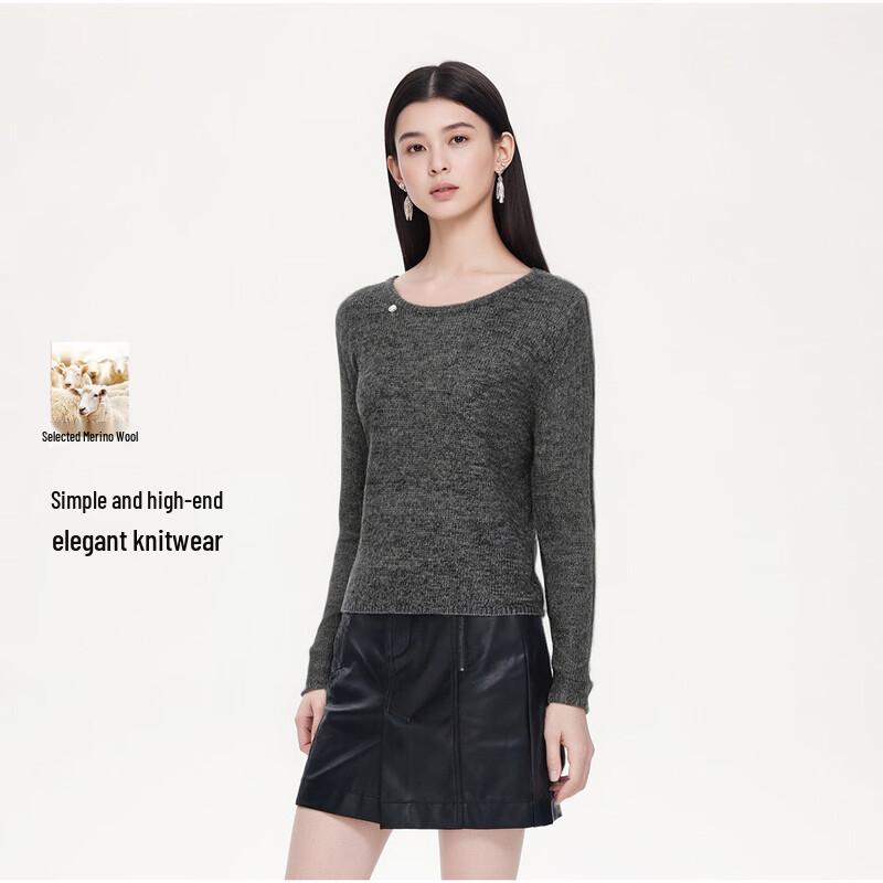 FivePlus Women's Simple Long Sleeve Knit Top