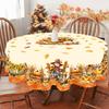 1 Piece of Autumn Tablecloth, Corn Straw Man Pumpkin Sunflower Tablecloth, Maple Leaf Wheat tableclothZYC
