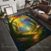 1PC Enchanted Rainbow Forest Path Print Carpet Rug for Living Room Bedroom Sofa Doormat Home Decor Non-slip Floor Mat
