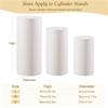 3Pcs Cylinder Plinth Stand Covers Dessert Tables Cloth Pedestal Covers For Wedding Thanksgiving Birthday Party Decoration
