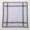12Pcs/Set Soft Pocket Handkerchief 40x40cm Sweat Absorbent Pocket Plaid Square Towel Washable Striped Pattern