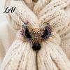 Accessoire de Vêtement Décoratif Broche Hibou Strass Colorés Broche Forme d'Oiseau Pin de Rever pour Costume Bijou Scintillant Décoration Robe Foulard Chapeau Sac Cadeau