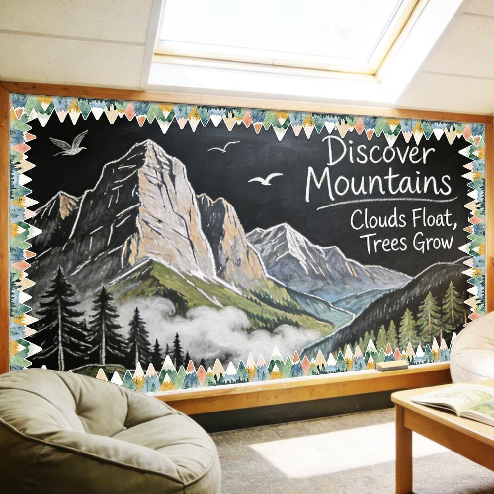 Flower Poster Border Stickers  for Classroom Bulletin Board Home Party