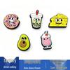 Versatile Crocs Shoe Flower Accessories: Cute PVC Cartoon Dessert Series