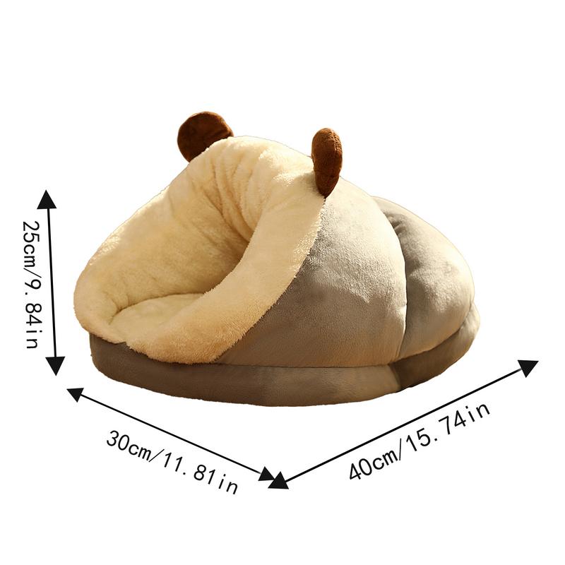 Cat Sleeping Bag Thermal Winter Cat House Reusable Pet Sleeping Bag Multipurpos Warm Cave Nest Soft Indoor Cat House For Small