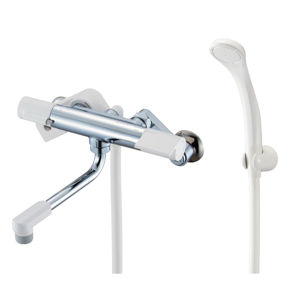SANEI Thermo Shower Mixer Hose Bathroom Insulated 170mm Pipe Made In SK1811 Faucet, 1.6m Length, Water-Saving Shower, Faucet, Body, Length, Japan,