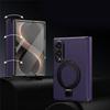 Samsung Galaxy Z Fold 8 case with stand and external screen protector, MagSafe compatible, purple