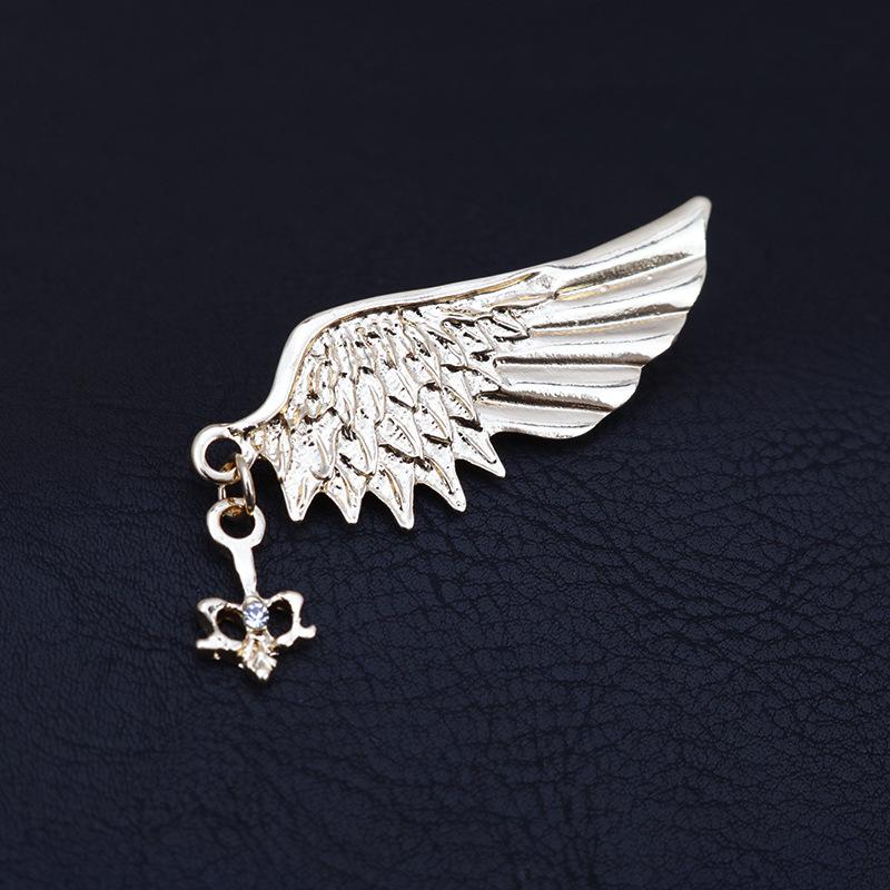 Angel Brooch Chain Accessories Men'S Women'S Suit Suit Shirt Temperament Collar Pin Collar Buckle Brooch Pin Accessories