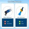 Hydrations Pack Mouthpieces Bites Valves Replacement with On Off Switches, Hiking Backpacking Water Bag Suction Nozzle