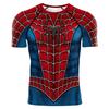 2026 New 3D Print Shirt Comic Spider Cosplay Short-sleeved T-shirt Superhero Top Elastic Fitness Sportswear
