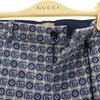 Gucci Made In Italy Total Logo Long Pants 8 Navy With Hanger Kid's Used