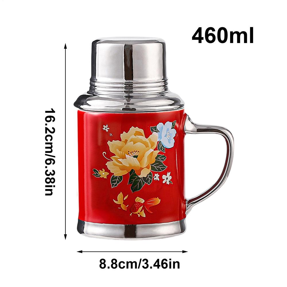 

Керамическая кружка для чая Китайская винтажная кружка 460 мл Ностальгический чайник с крышкой Креативная свадебная кружка на день рождения Чашка для воды для женщин мужчин пар серый