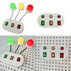 Light Switch Sensory Board Busy Accessories Color Recognition Three Lights Indoor Play