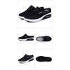 Slip On Mesh Shoes Lightweight Breathable Casual Walking Sneakers with Elastic Band and Air Cushion Sole for Daily Wear