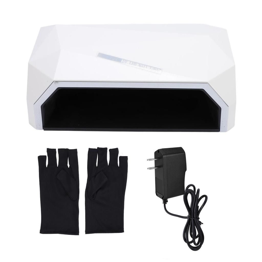 72W Nail Lamp 36pcs Light Chips 4 Timers Digital Display Multifunctional Automatic Sensor Nail