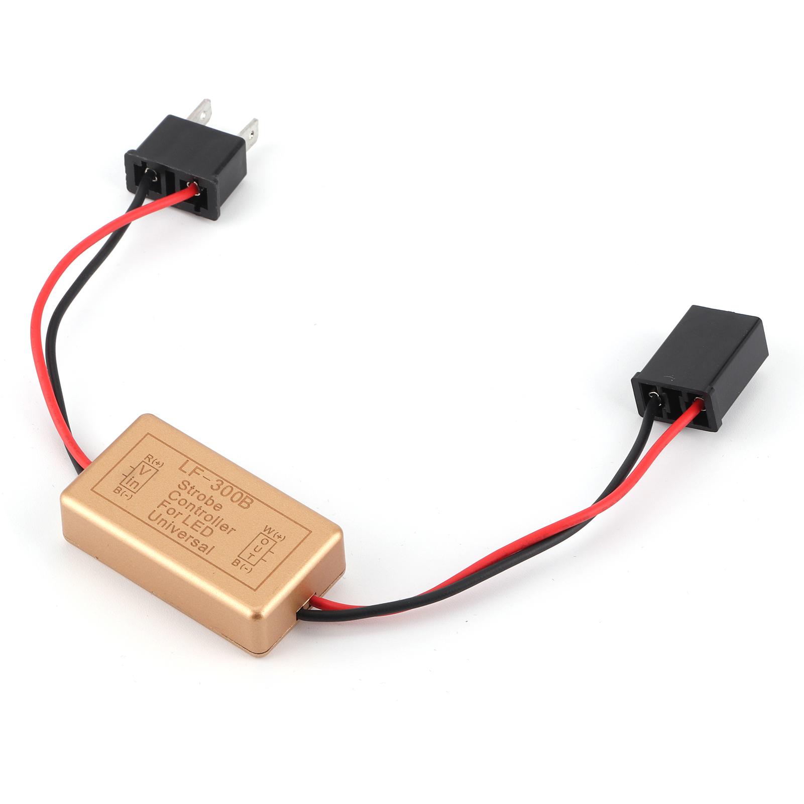 

Flash Strobe Controller Box Flasher H7 Socket for LED Headlight Foglight Small Lamps