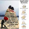 1pc Love Quotes for Wife Blanket - Perfect Gift for Birthdays, Christmas & Halloween- Soft, Warm & Versatile Yy250909132