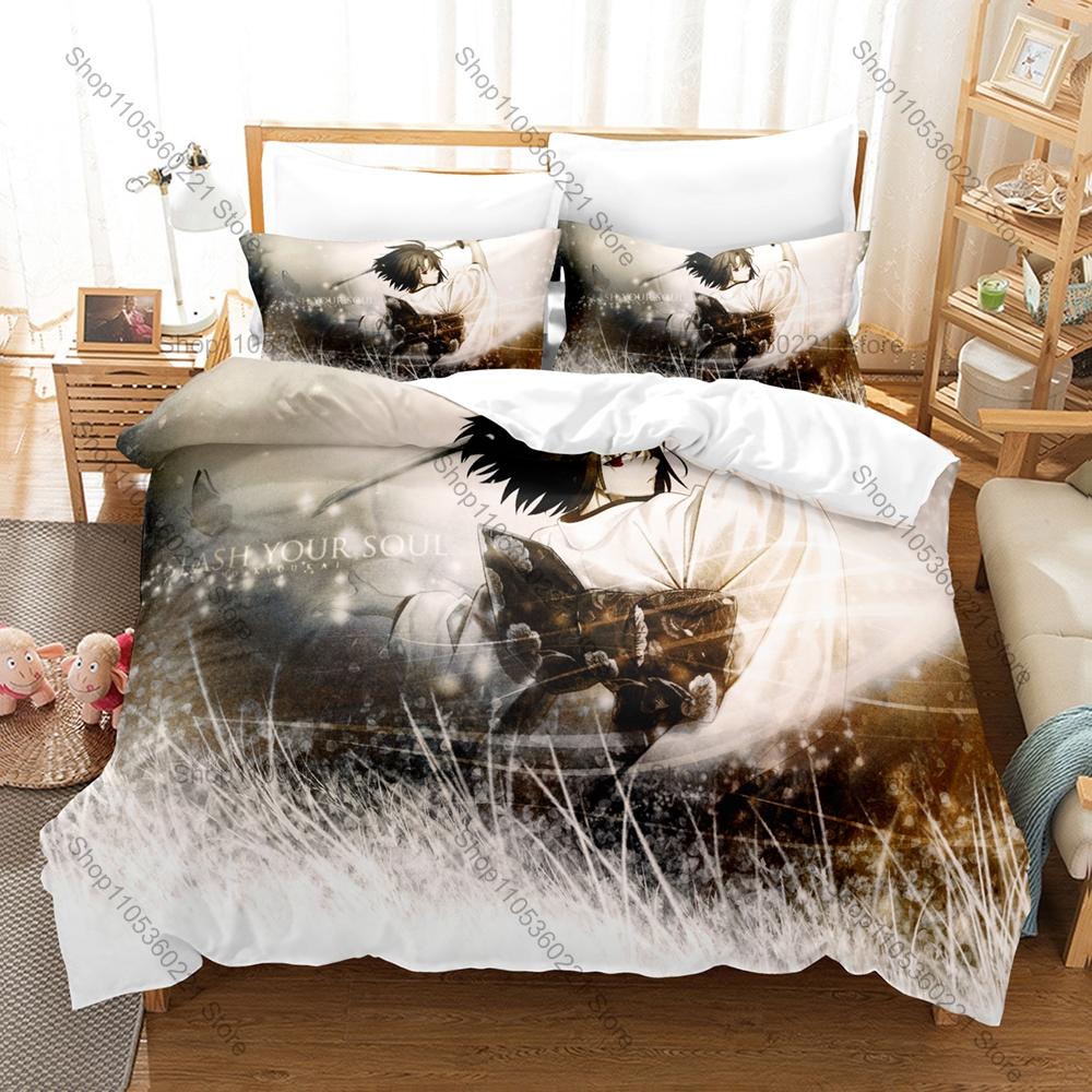 Microfiber Kara no Kyoukai Urban Supernatural Thriller Dark Town Magic Mystery Themed 3PCS Bedding 1 Duvet Cover + 2 Pillowcases