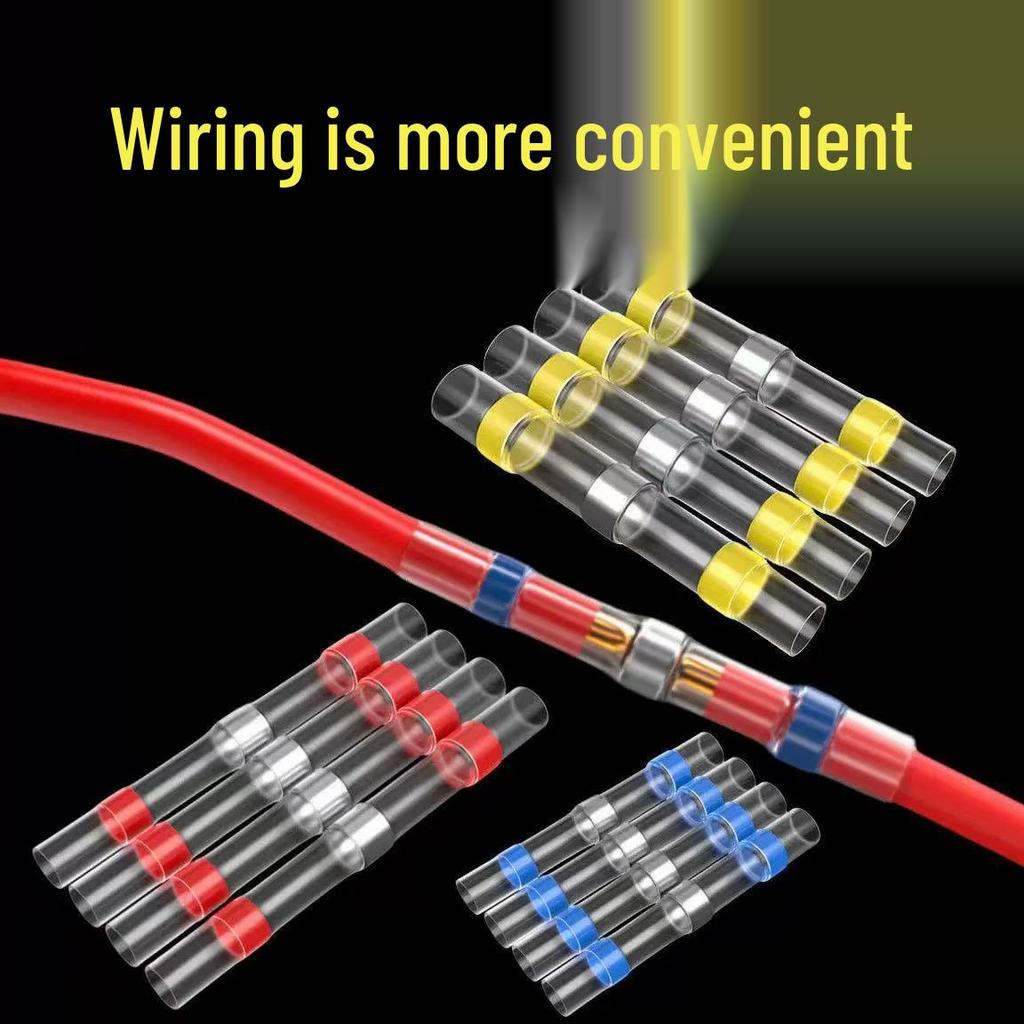 Solderless Heat Shrink Tube Connector with Adhesive Waterproof Wire Protection and Insulation Terminals