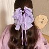 Korean Polka Dot Bow Claw Hair Clip - High-End Cloud Bubble Design for Women