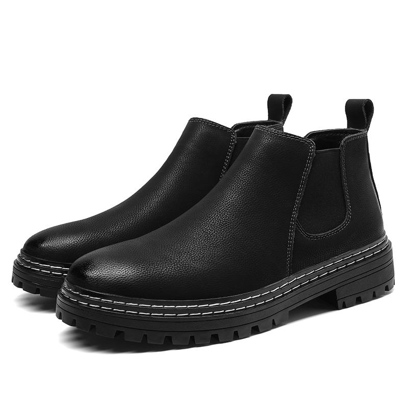 Men's New Leather Outdoor Sports Shoes Casual Shoes Business Leather Board Shoes Boots