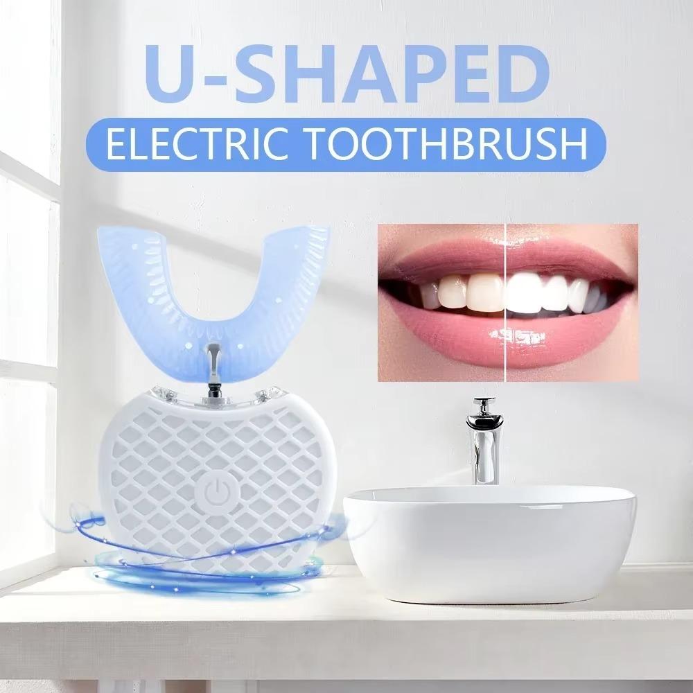 U-Shape Automatic Toothbrush IPX7 Waterproof Electric Ultrasonic Toothbrush  Adult