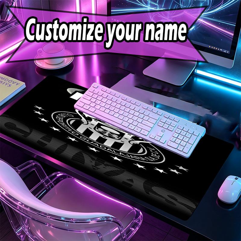 Kişiye Özel İsimli Club Deportivo Guadalajara Desenli Mouse Pad, Dizüstü Bilgisayar Masa Matı, Ev İçin Dekoratif Masa Matı Klavye Altlığı Hediye
