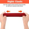 6 Pcs Lunch Box Fixing Band Bento Box Elastic Belt Elastic Cinch Straps Fixing Wrap Loop Belts for Office Classroom Picnic Camping Outdoors Meal Plan