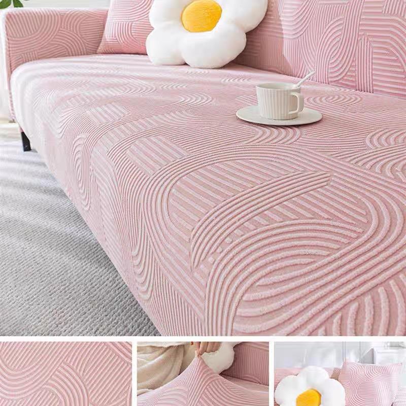 Grube nordyckie żakardowe pokrowce na sofę do salonu regulowane elastyczne pokrowce na sofy pokrowce na sofy na fotele antypoślizgowe pokrowce na kanapę