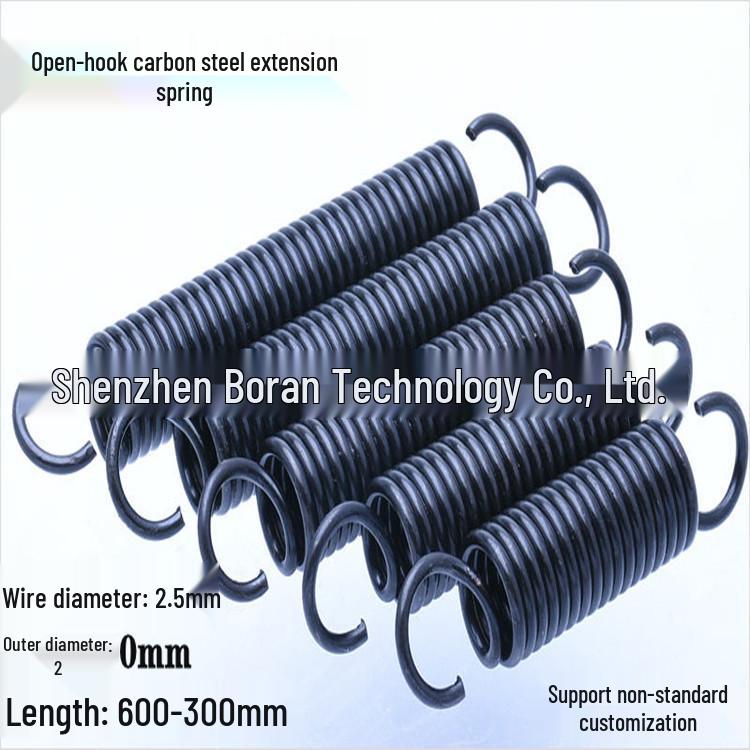 2.5x20 Tension Spring with Hook, 65MN Pull Return Extension Spring 60mm Length