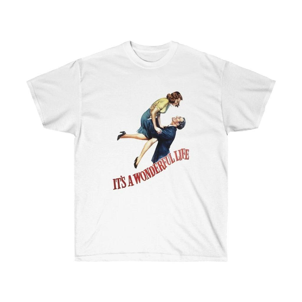 It s A Wonderful Life, Unisex T-shirt, From A Vintage 1946 Movie Poster M
