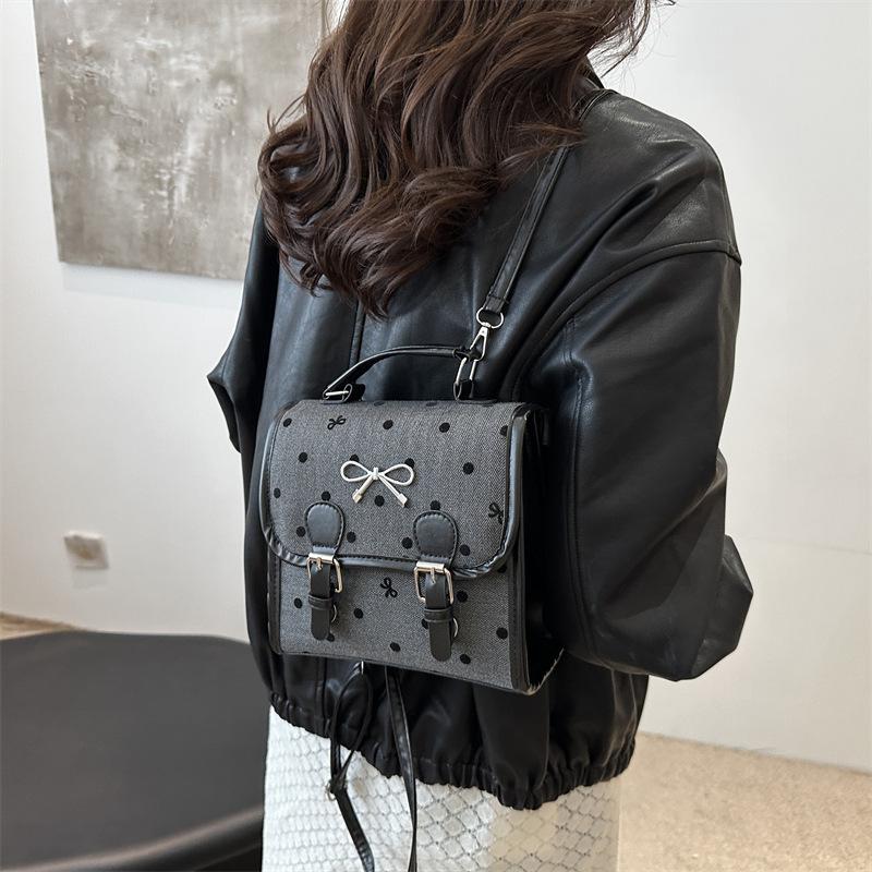 2025 New Trendy and Beautiful Casual Personalized Backpack Niche Fashion Portable Small Bag Women's Bag Student Bag